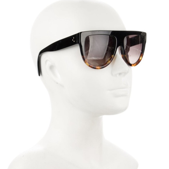 Celine Black and Tortoise Sunglasses - Picture 1 of 11